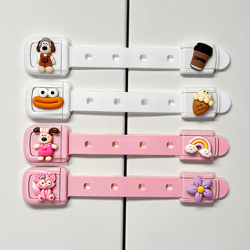 Drawer cabinet door lock