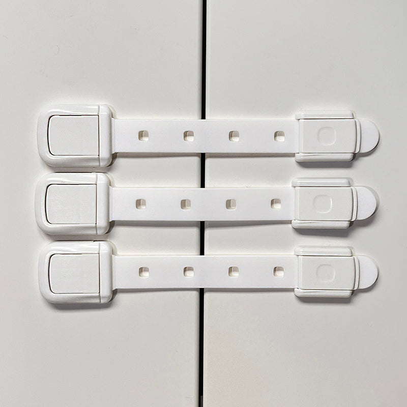 Drawer cabinet door lock